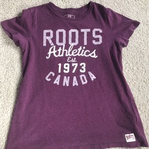 Roots purple graphic t-shirt